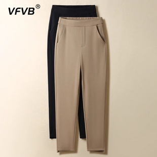 新款 九分裤 萝卜裤 显瘦西装 百搭时尚 高腰薄款 女2025年春夏季 哈伦裤