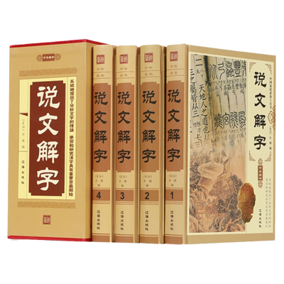 4册正版说文解字原版套装精装大字本许慎著全版全今释图解540部首篆书字注解注段玉裁注小学生版图解汉字古汉语儿童中华书局书籍
