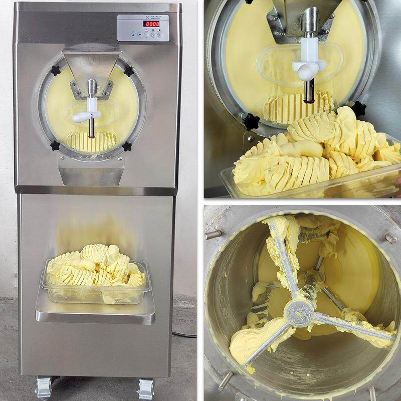 硬冰机雪糕机冰淇淋搅拌机不锈钢硬质碎冰台式甜品冰淇淋机器