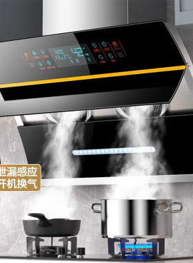 樱花抽油烟机家用厨房大吸力双电机侧吸式自动清洗烟机灶具两件套