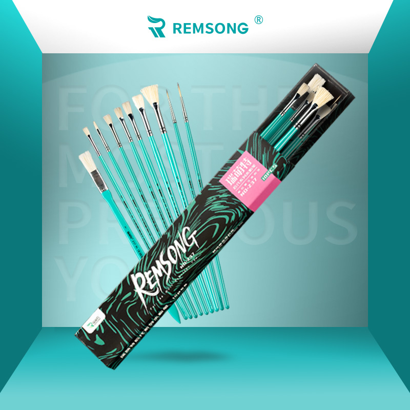 瑞萌特水粉笔猪鬃油画丙烯画笔