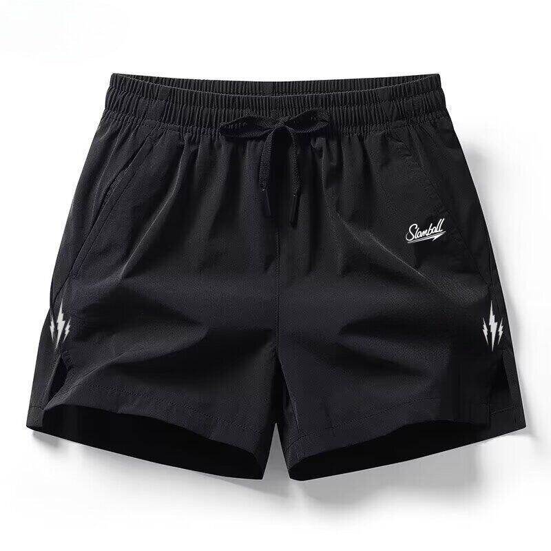 SLAMBLL美式休闲速干三分短裤男女健身宽松跑步吸汗夏季训练裤子