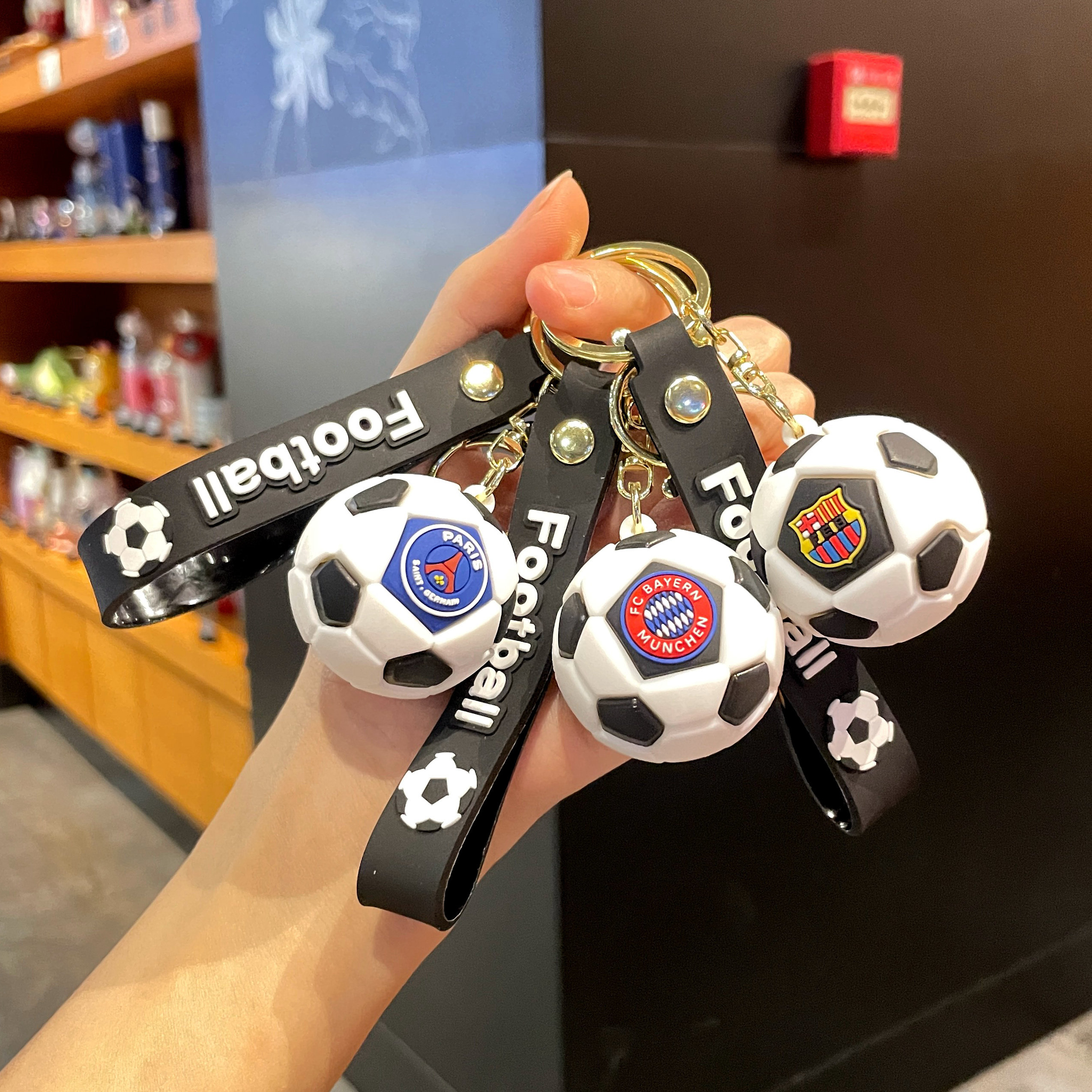 世界杯足球摆件周边钥匙扣可定制