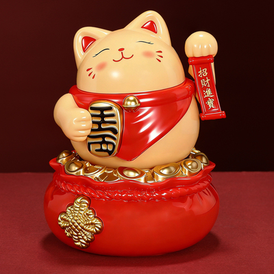 招财猫摆件自动招手摇手2026新款