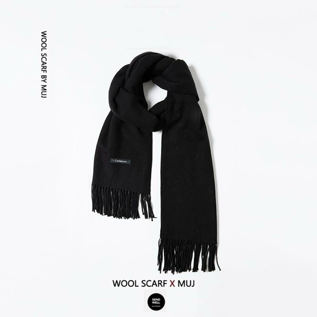 2026日本围巾羊绒男女秋冬季保暖日系羊毛围脖潮百搭加厚长披肩