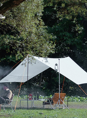 CAPTAIN STAG 六角天幕户外露营遮阳户外防晒防风雨防紫外线便携