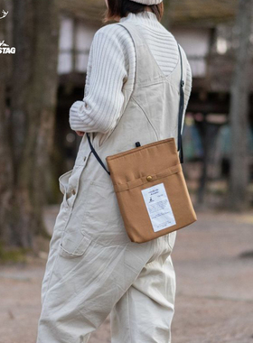 CAPTAIN STAG保温斜挎包轻量户外露营单肩阻燃日系单肩包简约百搭