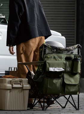 CAPTAIN STAG座椅收纳车载天幕旅行枕便携户外神器汽车储物防尘套