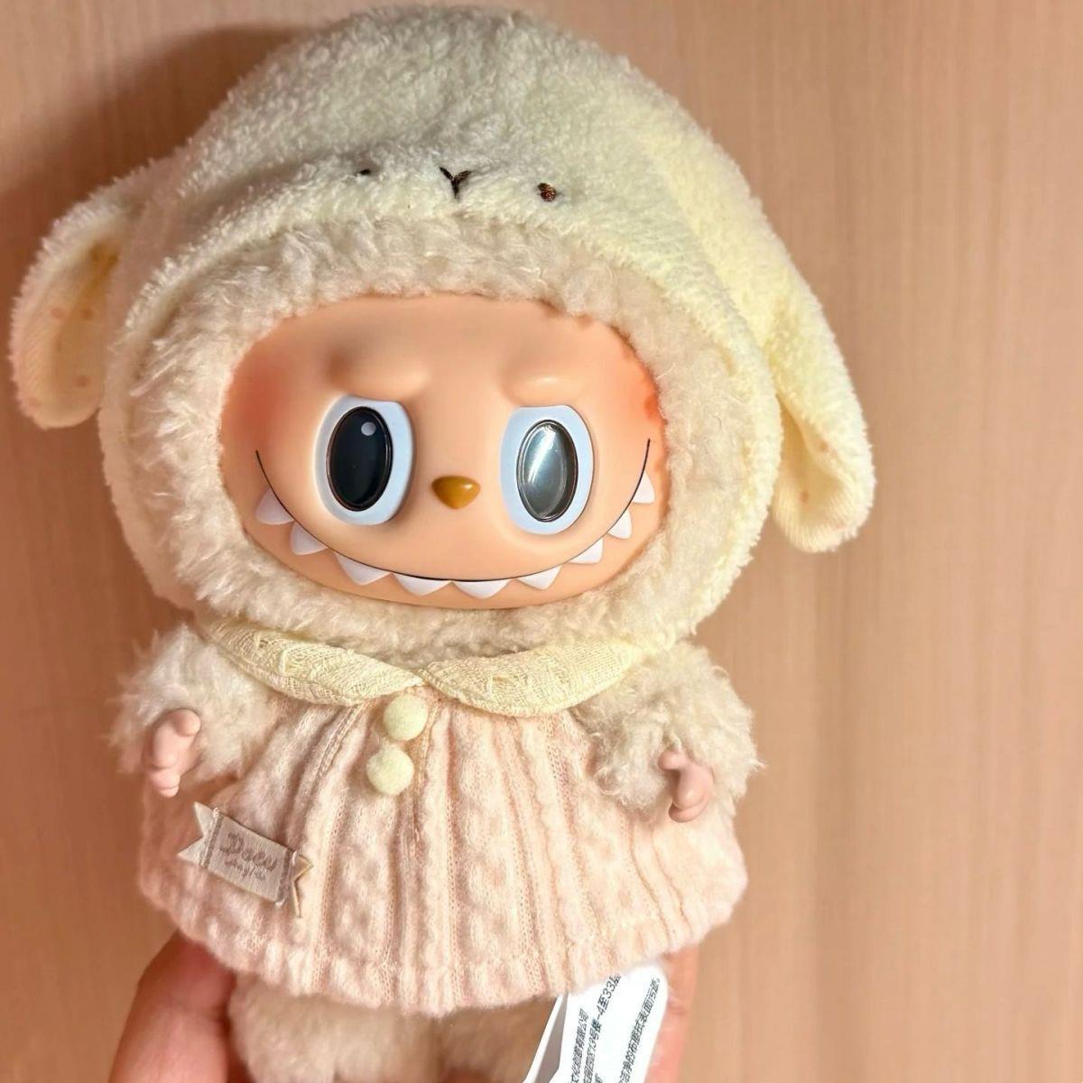 17cm拉布布衣服搪胶公仔娃衣挂件毛绒玩偶换装着替套装