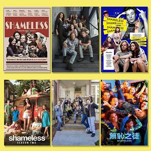 无耻之徒shameless美剧海报周边宿舍寝室背景墙装饰欧美风墙贴画