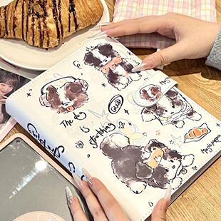 小红书同款原创面包小狗pu卡册皮质可爱卡通高颜值明星小卡收纳册