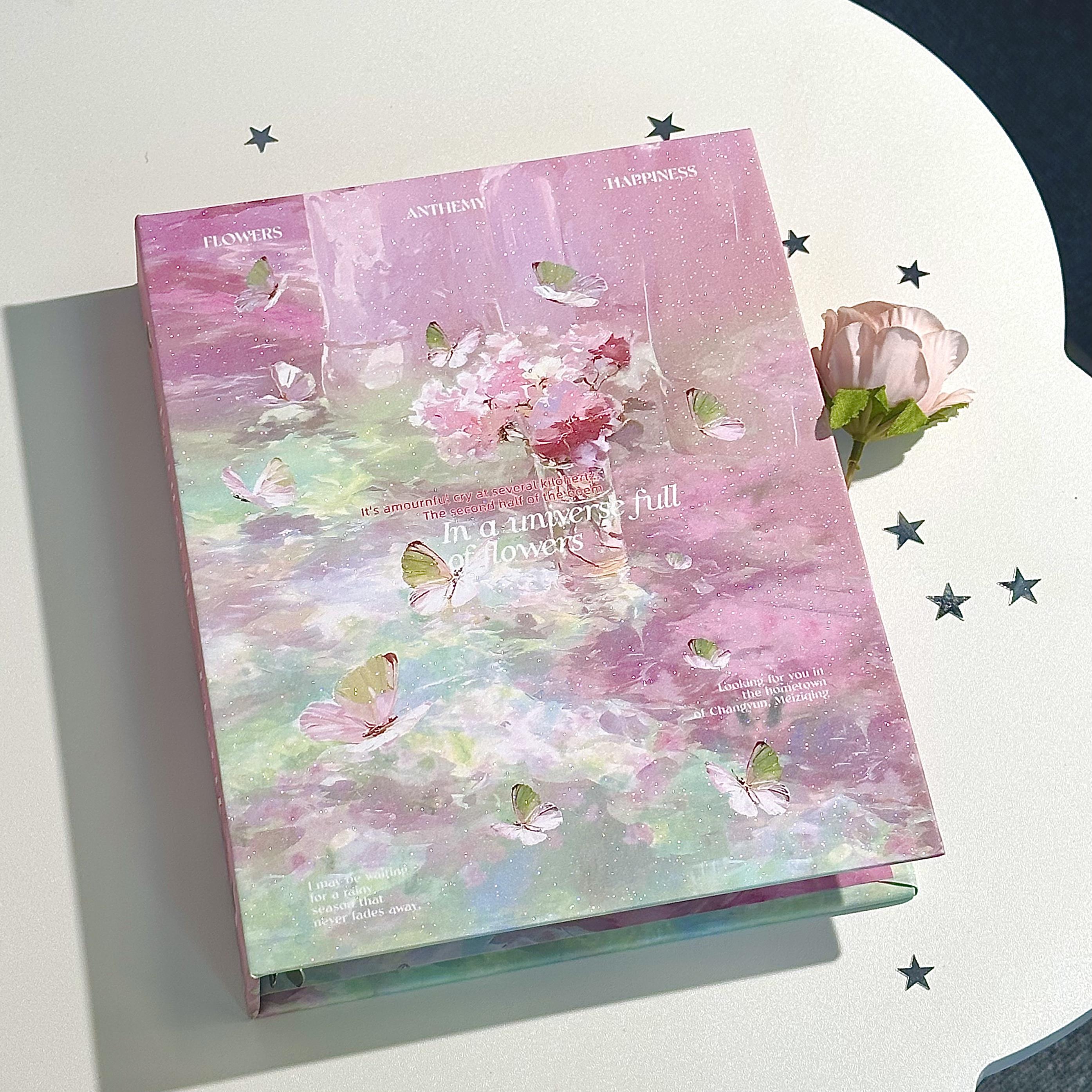 Pilipala文创粉绿蝴蝶A5纸质满天星追星卡册3寸卡收纳卡册