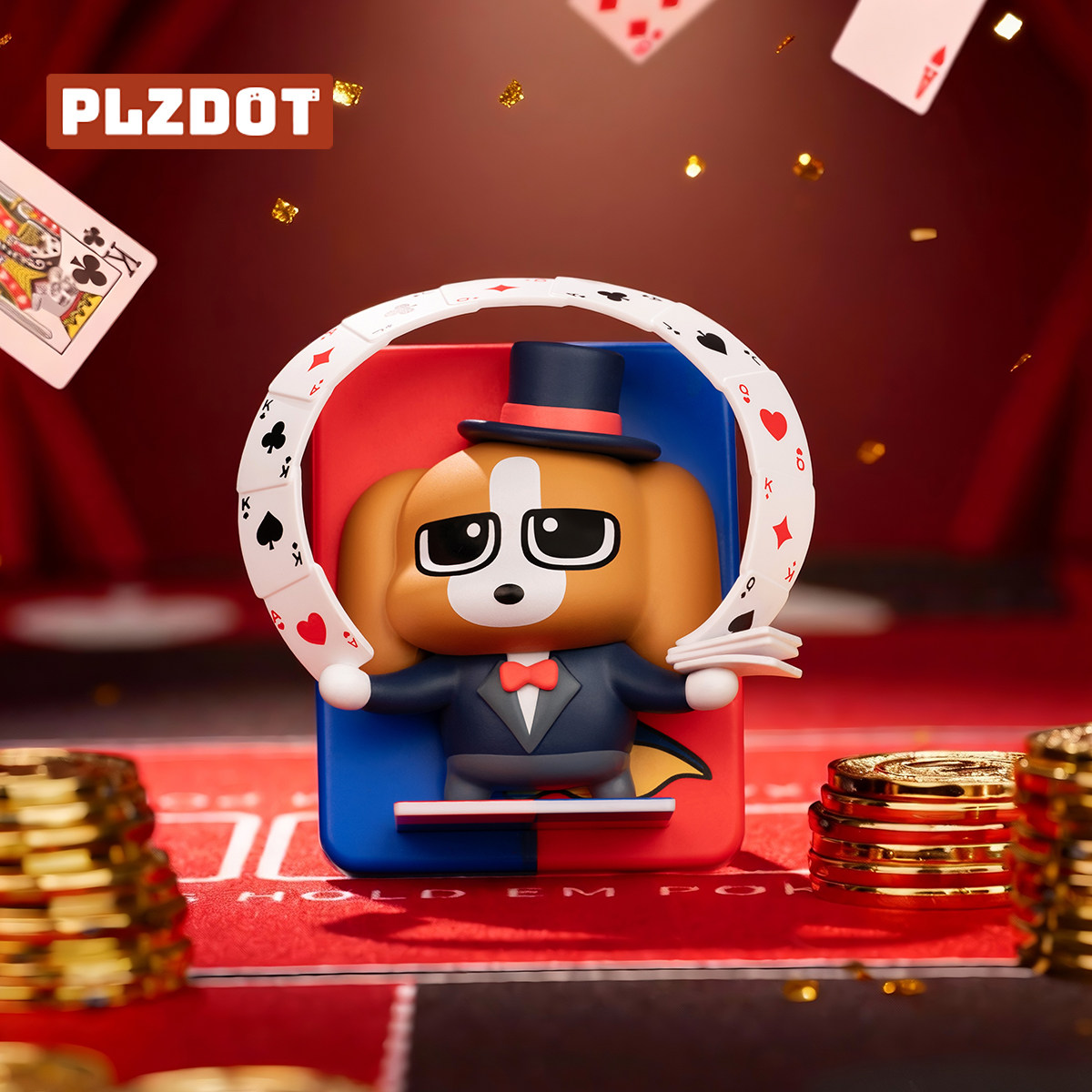 PLZDOT正品暹罗厘普"扑克牌"冰箱贴盲盒周边可爱桌面摆件装饰玩具