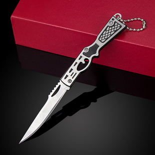 便携式迷你小刀锋利全钢袖珍刀户外钥匙扣刀折叠瓜果刀家用水果刀