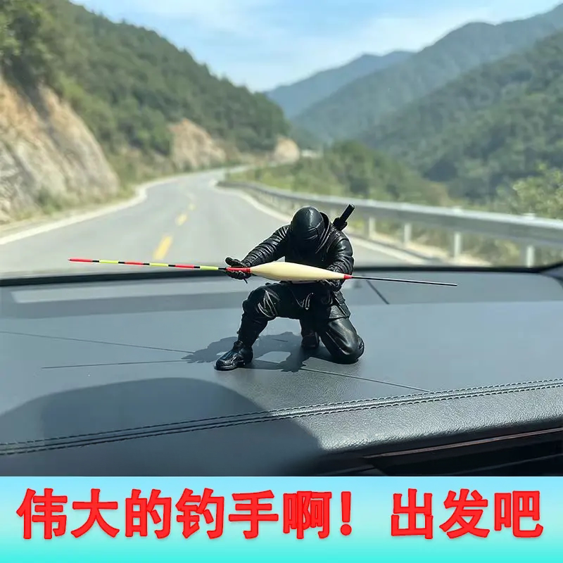 3D打印忍者车载桌面笔架摆件图片