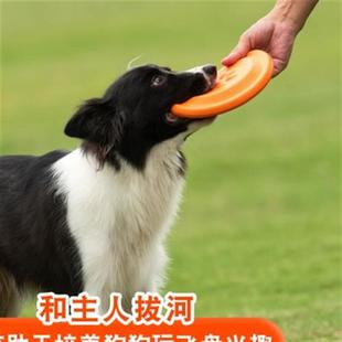 飞盘狗飞盘柔软耐咬不伤牙训练拔河狗玩具小型犬中型犬大型犬