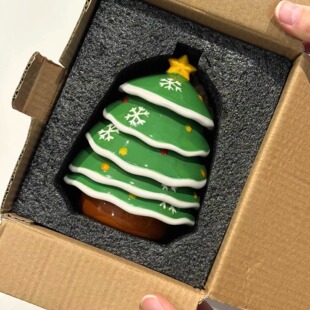创意圣诞树陶瓷高颜值餐具酱油醋碟蘸料碟家用收纳套装火锅蘸料碟