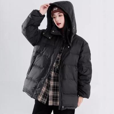 嘉兴平湖羽绒服女款高端女冬季外套短款韩版90白鸭绒羽绒服HD