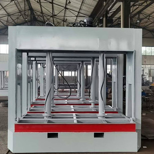 4米木门冷压机 蜂窝铝板压床机 链条自动上板钢木门冷压机 分段式