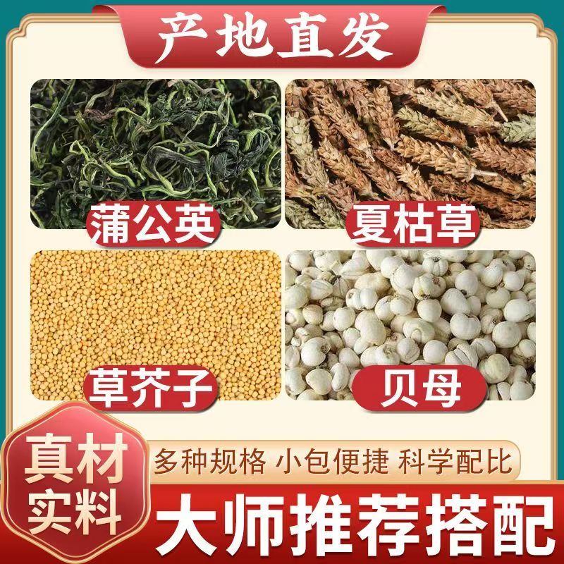 蒲公英夏枯草草芥子贝母