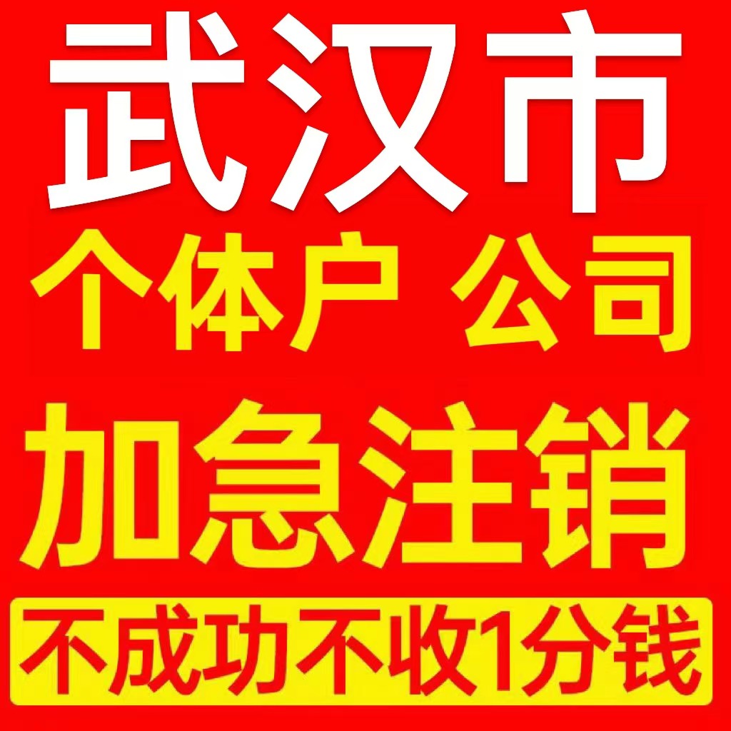 武汉市蔡甸区个体户注销营业执照代办企业异常公司注册电商执照