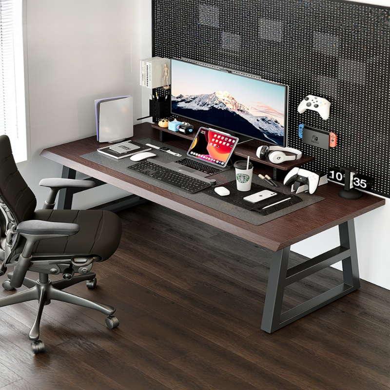 实木电脑桌台式家用现代简约书房书桌桌子工作台办公桌学生学习桌
