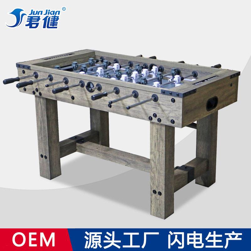 欧美跨境桌上足球桌配件足球机8杆儿童大号足球桌儿童标准夜光LED