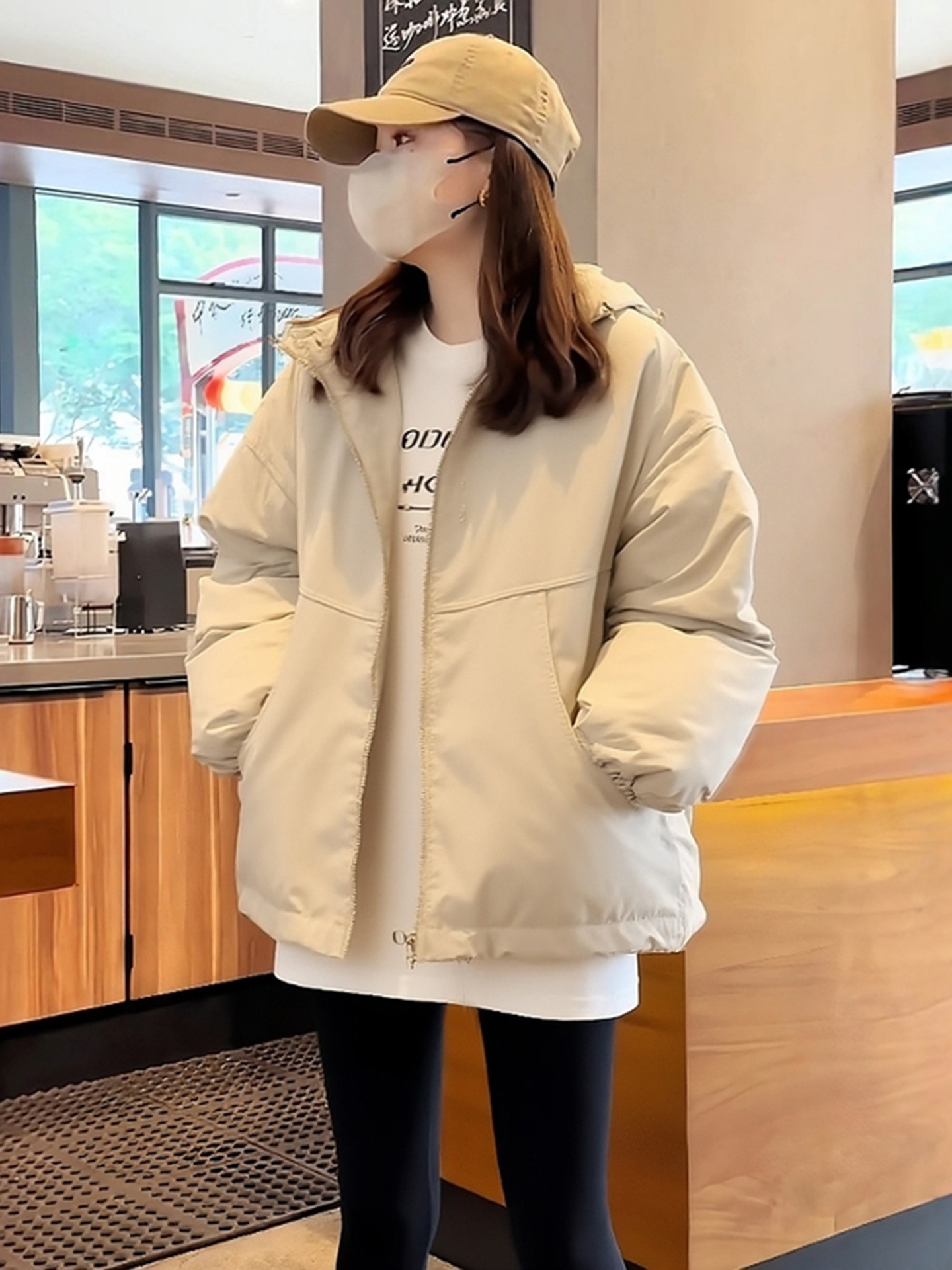 超好看夹棉服厚外套女2025秋冬新款今年流行爆款小个子二棉冲锋衣