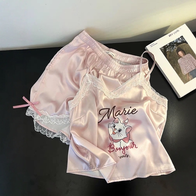 SinGlee粉色甜美冰丝凉感玛丽