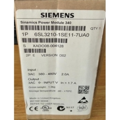S120变频器PM340功率模块3AC 380V 6SL3210-1SE11-7UA0议价