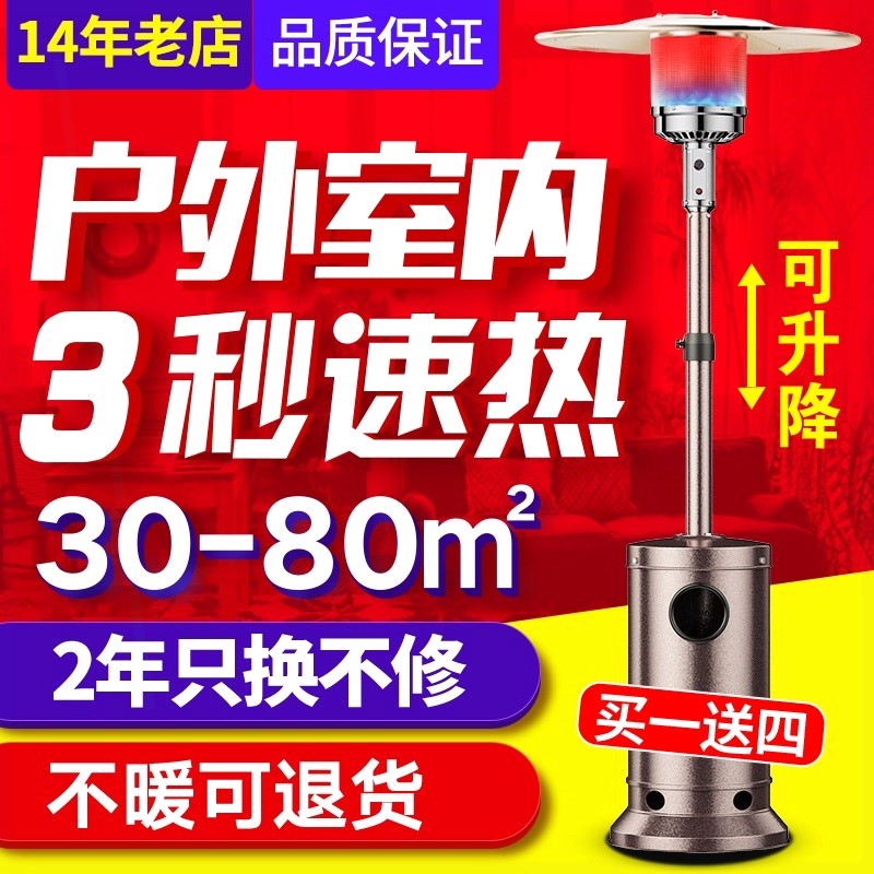 普林勒仕燃气取暖器家用户外伞型气烤火炉煤气天然气取暖炉子液化