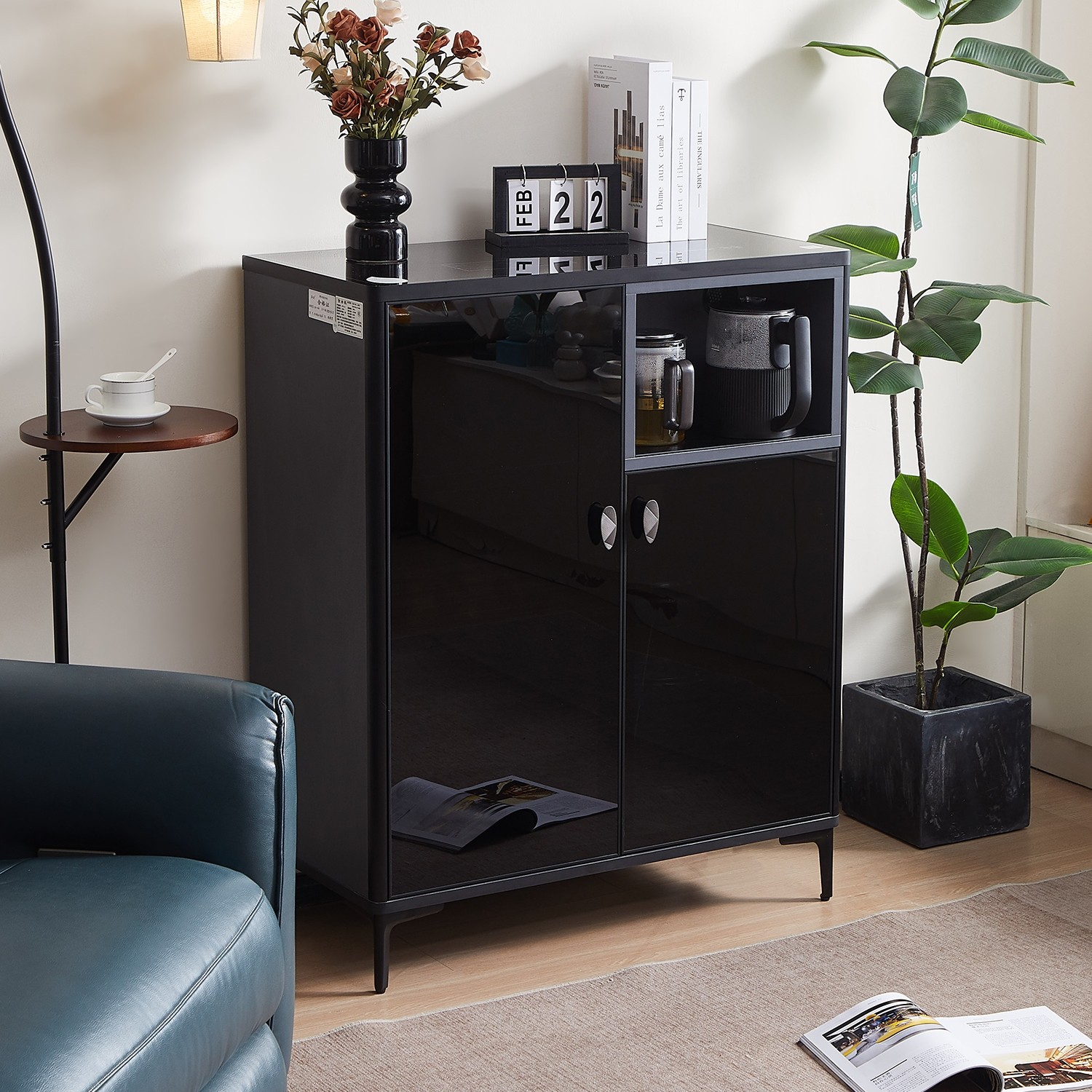 现代高级黑色茶吧机家用全自动20