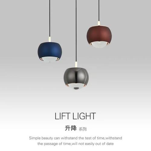 铝材高级感卧室玄关床头小吊灯