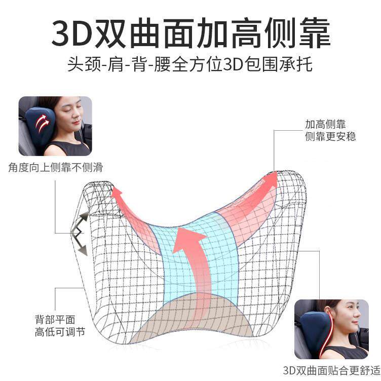 新品汽车上睡觉枕头车载头枕护颈枕开车用品睡枕休息睡眠侧靠枕垫