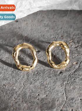 Skeleton earrings 925 silver women French retro small earrin