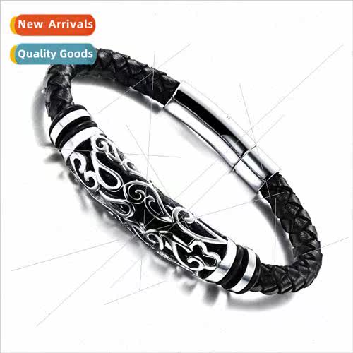 Korea fashion tide hjewelry men Korea bracelet leather rope