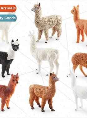 Animal alpaca model grass mud horse alpaca humpless camel mi