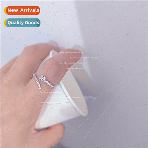 Korea fashion copper full diamonds small snake index finger