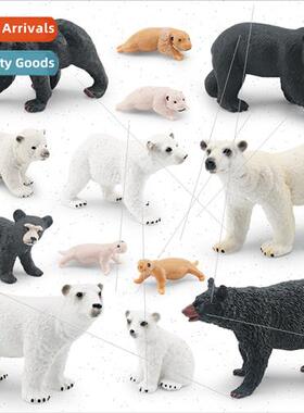 Wild animal model polar bear black bear life growth cycle ch