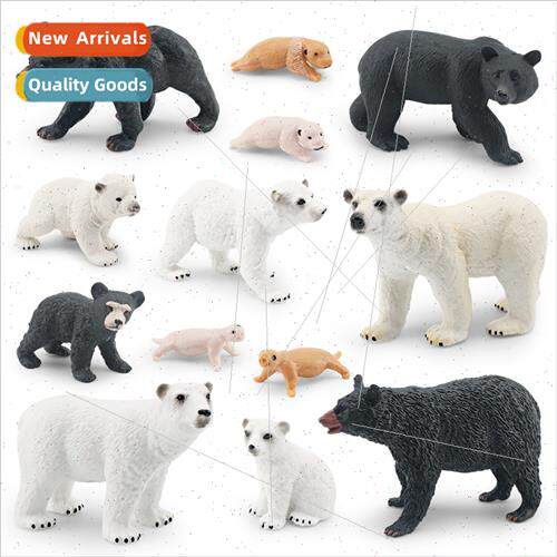 Wild animal model polar bear black bear life growth cycle ch