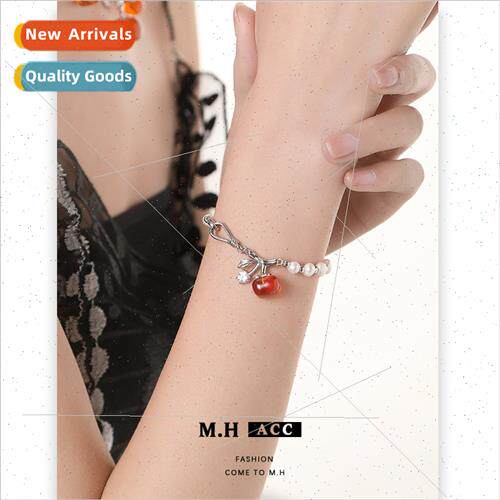 Vintage Persimmon Pearl Bracelet Women che Strings Hundreds