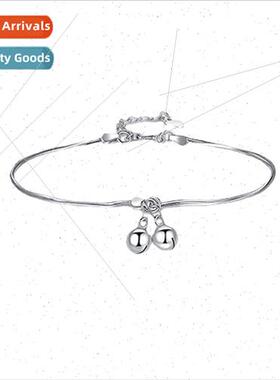 Double Bell Anklet Women Fashion mple Snakebone Chain Palace