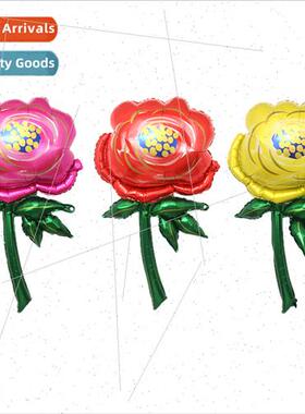 Roses balloon holiday birthday party decoration background a