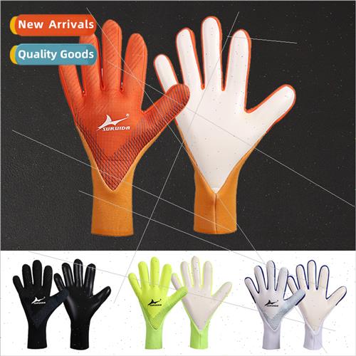 Strong sticky soccer goalkeeper gloves childrens professiona