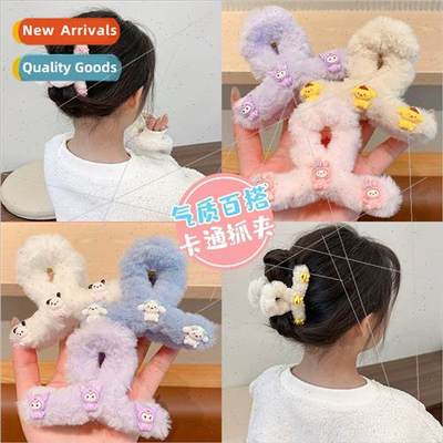 plush scratch clip cute cartoon Sanrio hair clips Melody Kur