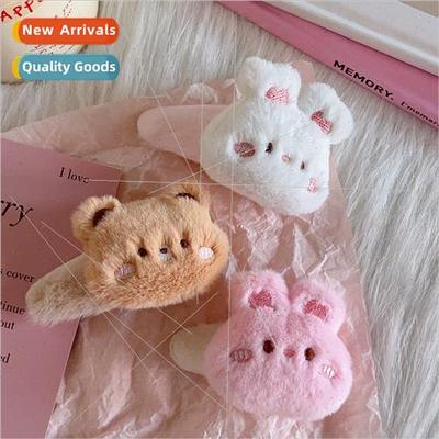 Korea bunny bye bye hair clips cute cartoon girl heart bangs