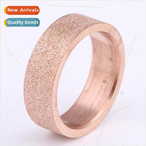 Europe new 6MM frosted rose gold ring simple ring ring finge