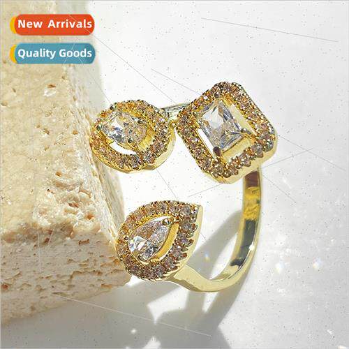 Europe ins hipster accessories creative geometric zirconia r