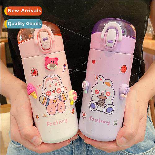Cute Japan pop buckle  cup Ms. high value 304 water cup stud