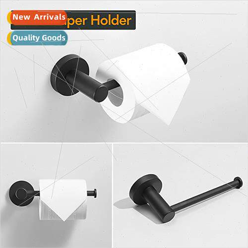 No-punch black accessories bathroom towel rack coat hook wal
